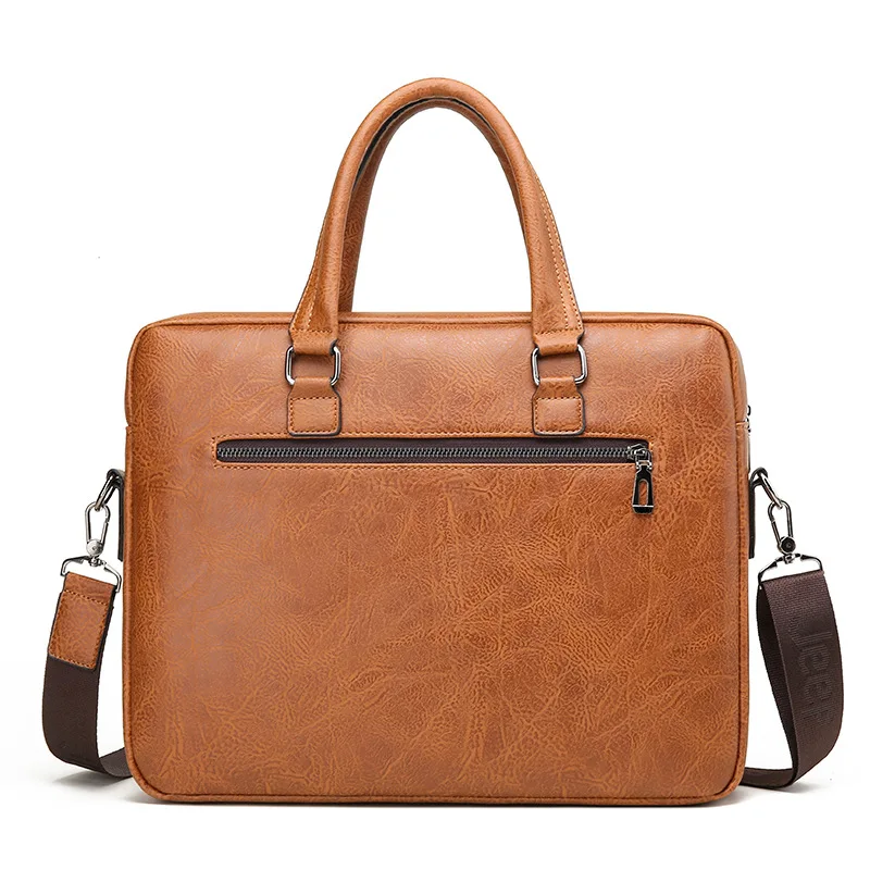 marque de luxe homme mallette d'affaires sac en cuir pu messager sac à bandoulière hommes bureau sacs à déjeuner pour ordinateur portable a4 fichier hommes sacs à main