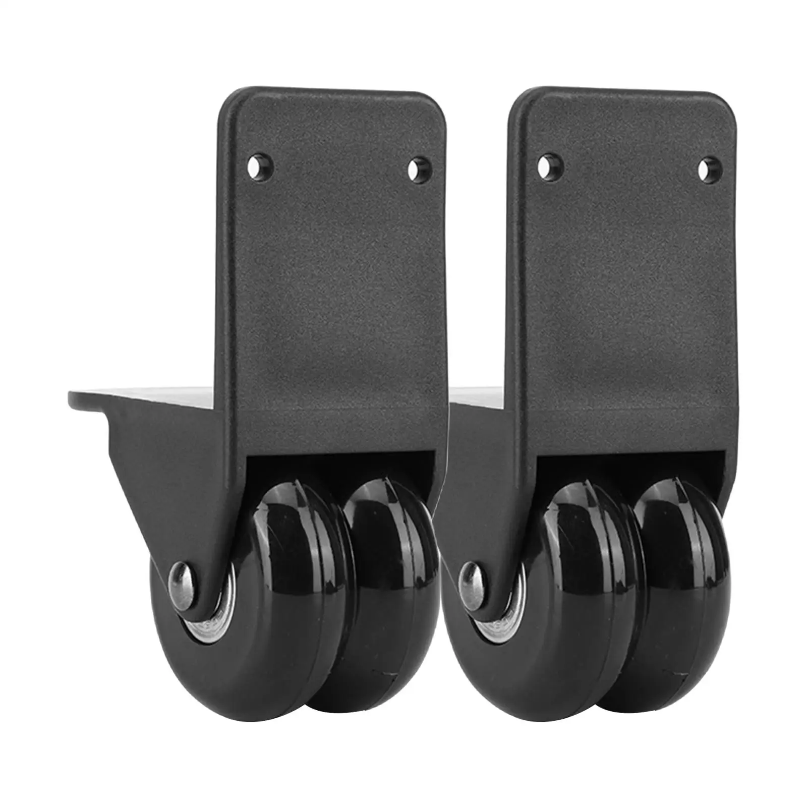 2 roues de rechange pour bagages, Double rangée, roulement de charge, valise directionnelle, roues muettes, pièces de bricolage pour le bureau et les voyages en plein air