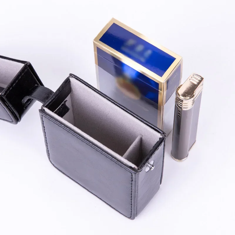 Étui à briquet en cuir pu, boîte à briquet, porte cartes, étui de protection, cadeau