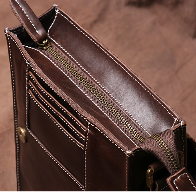 sac en cuir fait à la main pour homme, sacoche décontractée, sac initié, design vintage, sac à bandoulière, sac de téléphone en cuir, haute qualité, 03