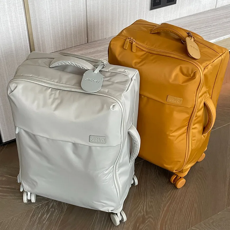 Ensembles de bagages valise en tissu Oxford imperméable ultra-léger valise à main valise à roulettes pivotante Maleta Cabina