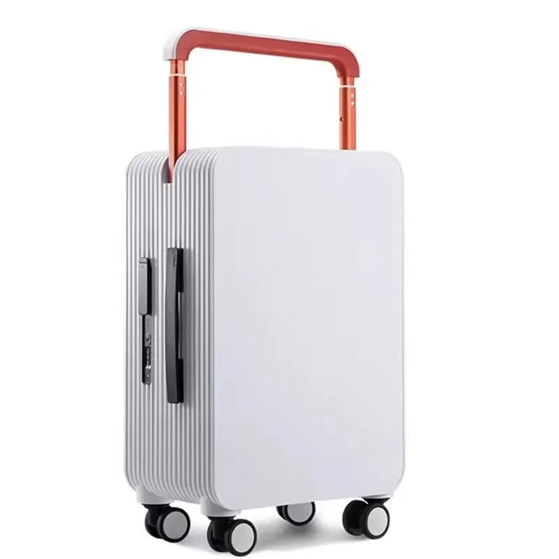 valise à poignée large pour hommes et femmes, bagage à roulettes, roues tournantes, sac de voyage, cabine, mot de passe, bagages à roulettes, haute qualité, 20/24 pouces