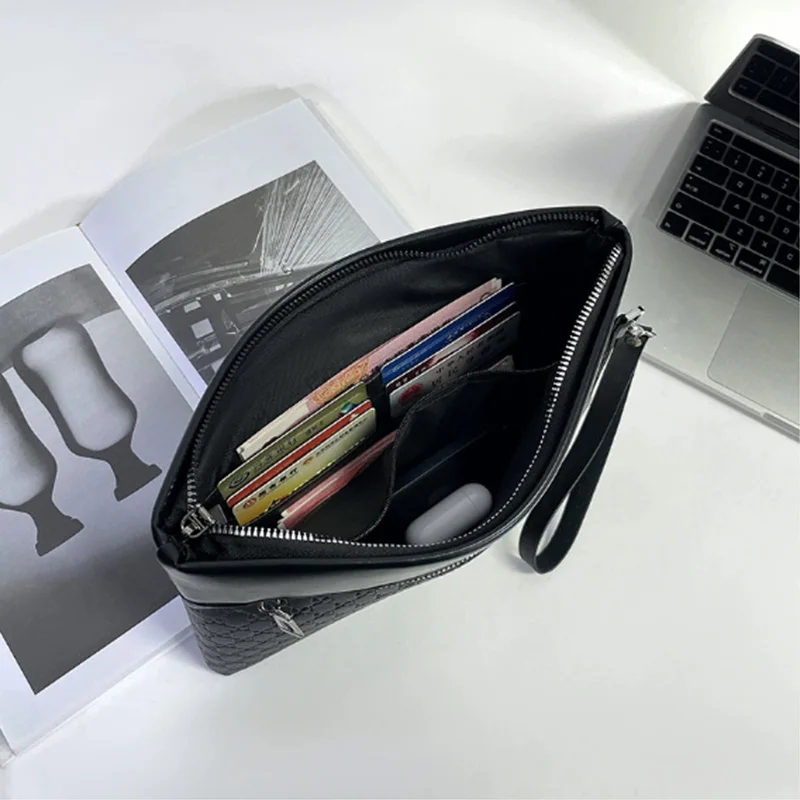 sac d'affaires design en cuir pour hommes, pochette à la mode, sac à bandoulière unisexe, sac à main de voyage, passeport, certificat, paquet de cartes, porte monnaie pour téléphone