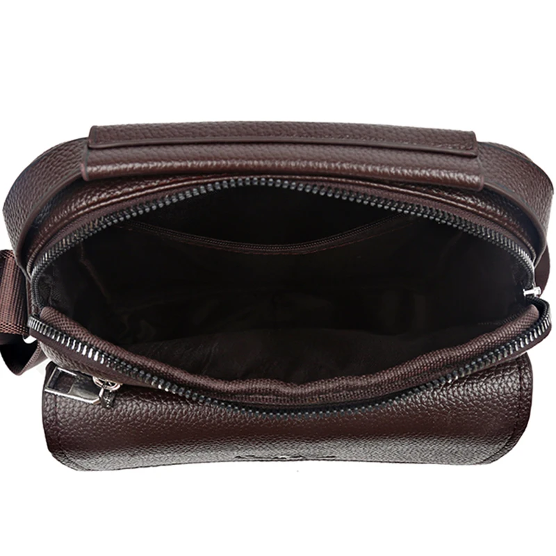 sac à bandoulière texture cuir véritable pour hommes, sac d'affaires, sac à main d'ordinateur de grande capacité, sac de conférence