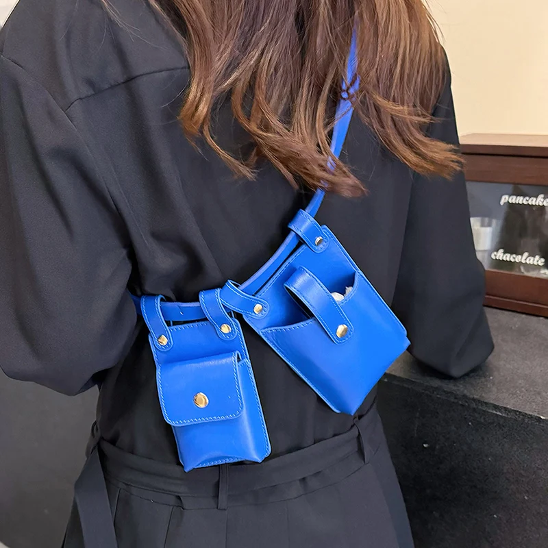 femmes taille sac mode ceinture sac téléphone sac à main 2025 été nouveau sac de poitrine pu dame épaule bandoulière poitrine sac concepteur fanny pack