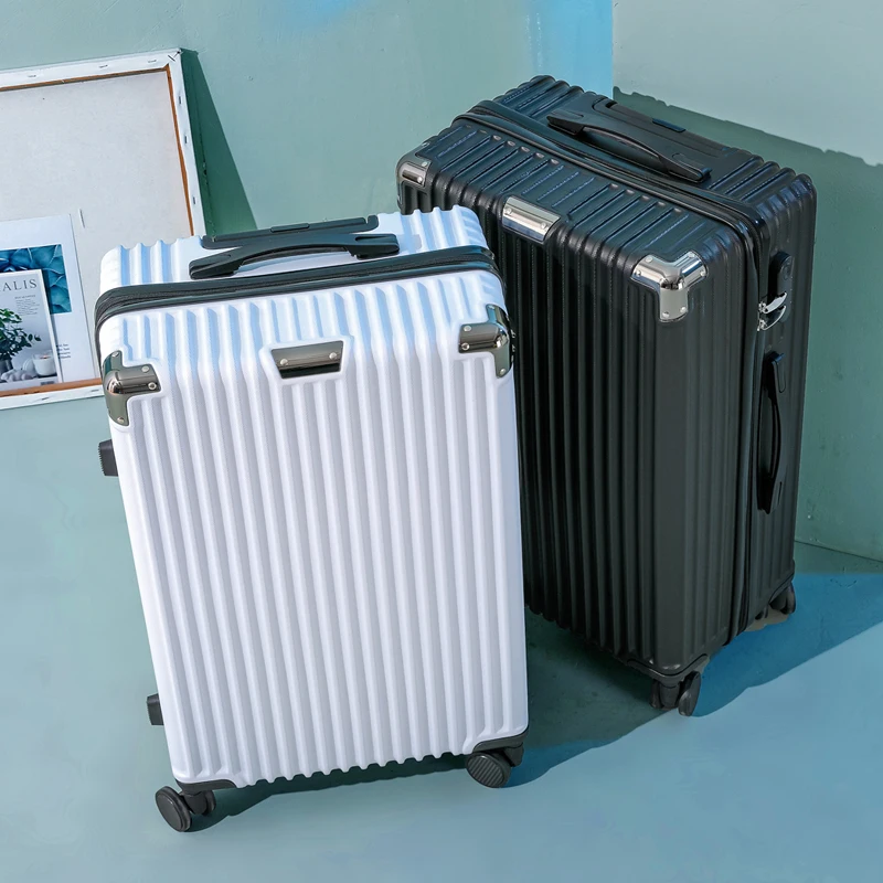 nouveau modèle valise à roulettes 20/24/28 pouces poignée de voyage bagages pour courts voyages valises en cuir de grande capacité pour hommes et femmes