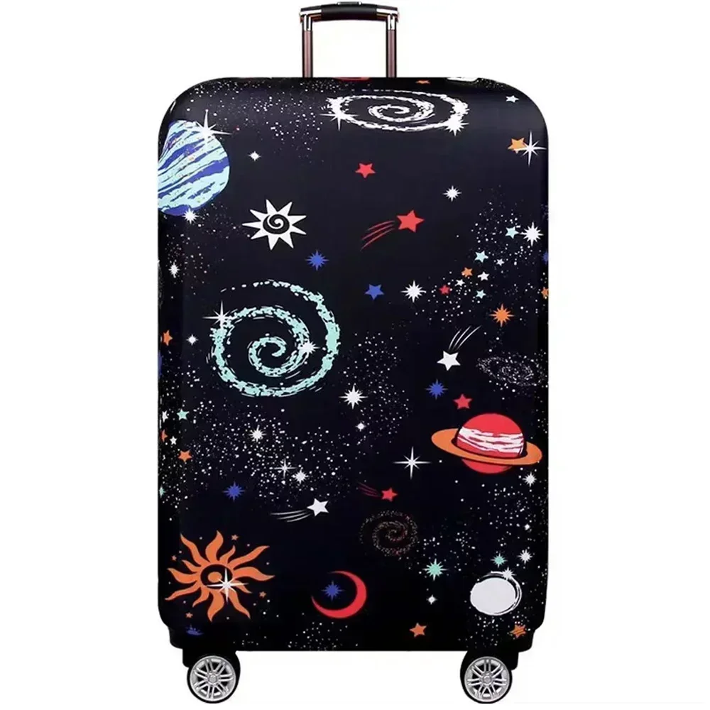 housse de valise cyber style, housse de protection extensible pour bagages, housse anti poussière adaptée à une valise de 18 à 32 pouces