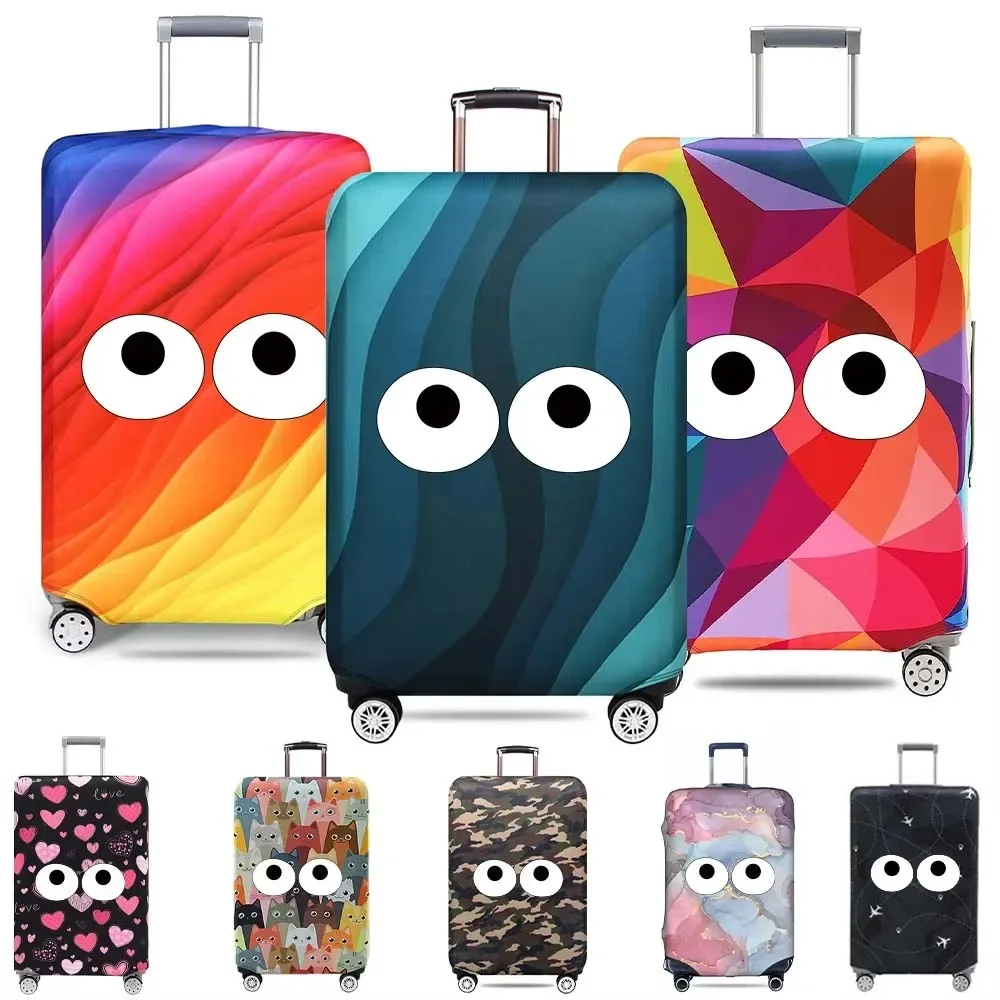 Housse de protection pour valise de voyage, housse de protection pour bagages, impression mignonne, adaptée aux valises de 18 à 28 pouces