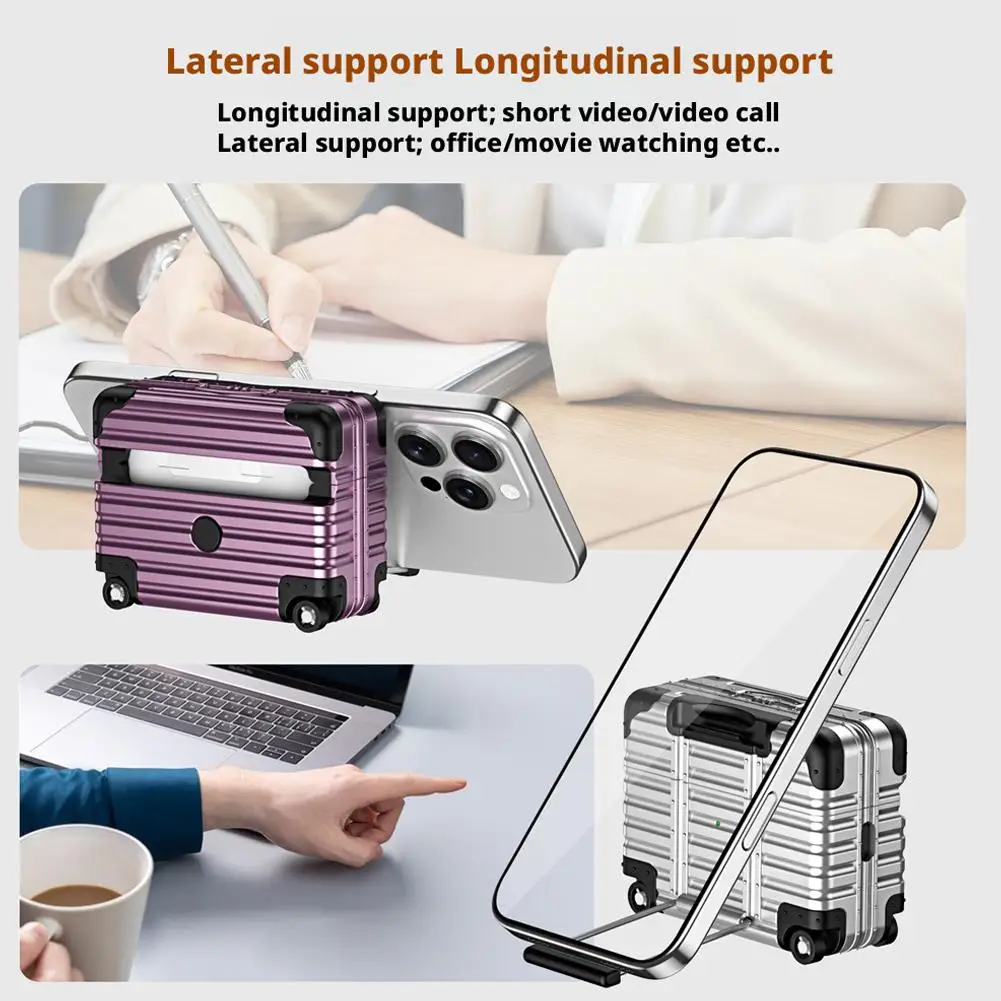 valise individuelle à la mode pour airpods 4/pour airpods pro/pro2, étui de protection pour bagages tendance, étui pour écouteurs anti chute 