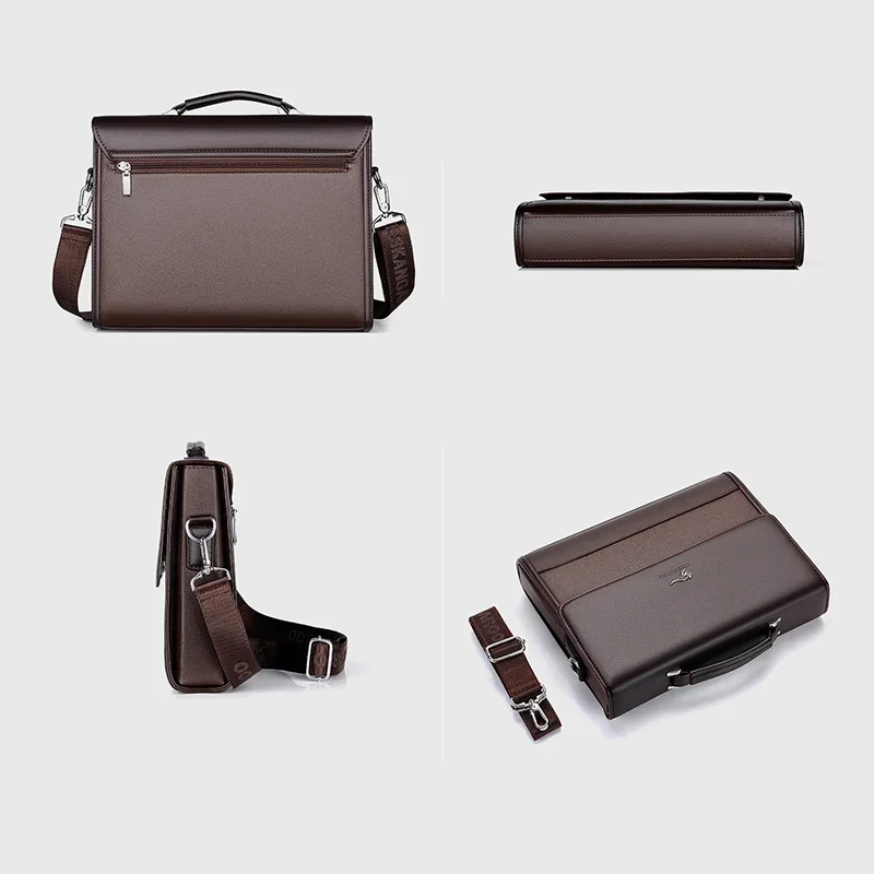 sacs à main en cuir pu pour hommes, fourre tout, porte documents d'affaires, sac à bandoulière de marque pour ordinateur portable, organisateur pour documents, 2026