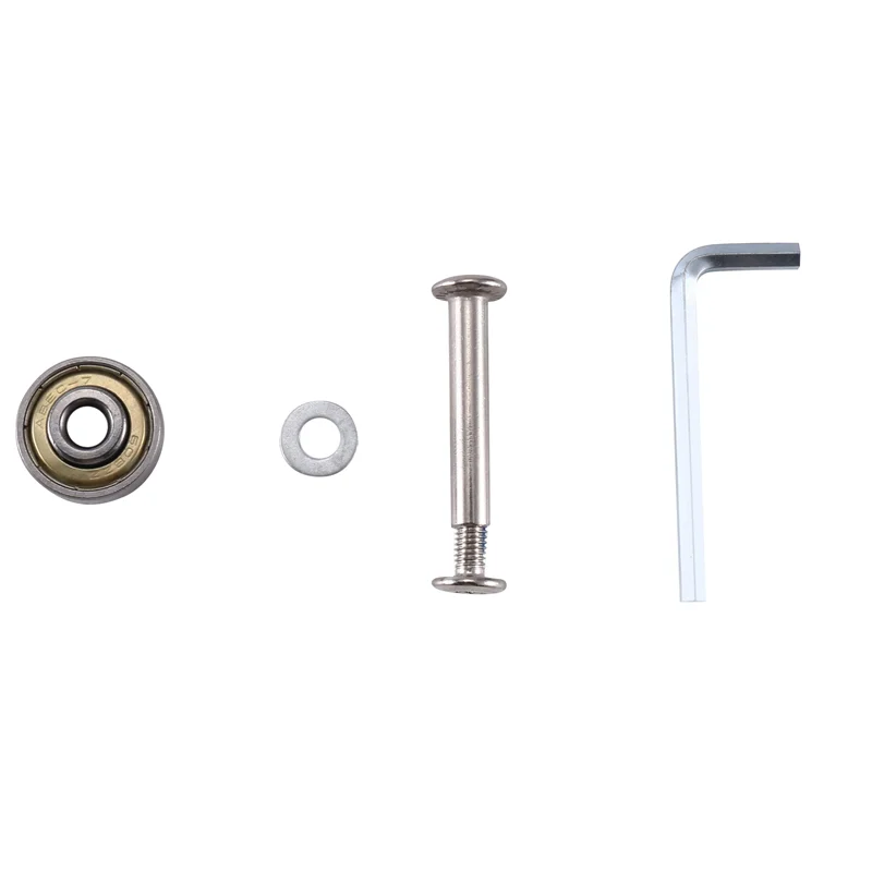 roues de remplacement pour valise à bagages 55mm x 18mm, roulettes pivotantes en pu, roulements en acier au carbone, kits de réparation black at64