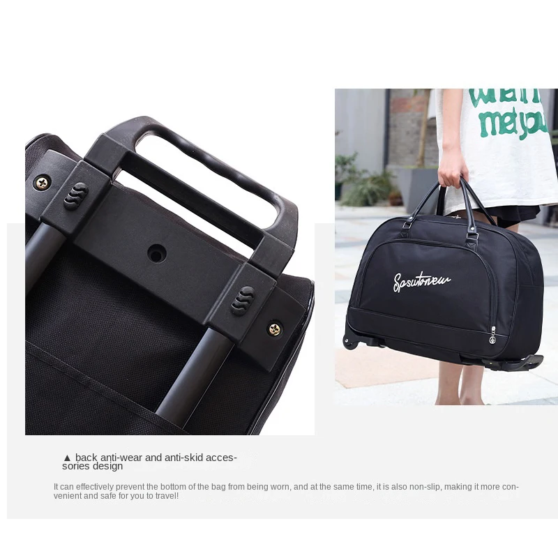 valise de voyage sac à roulettes sacs à bagages de grande capacité pliable cabine de sport femmes hommes bagages à main sacs à main