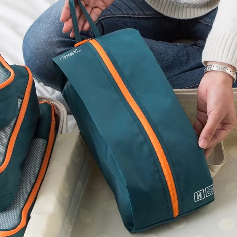 sacs de voyage en poudre pour vêtements et chaussures, valise portable, étuis d'emballage, ensemble de 7/6 pièces