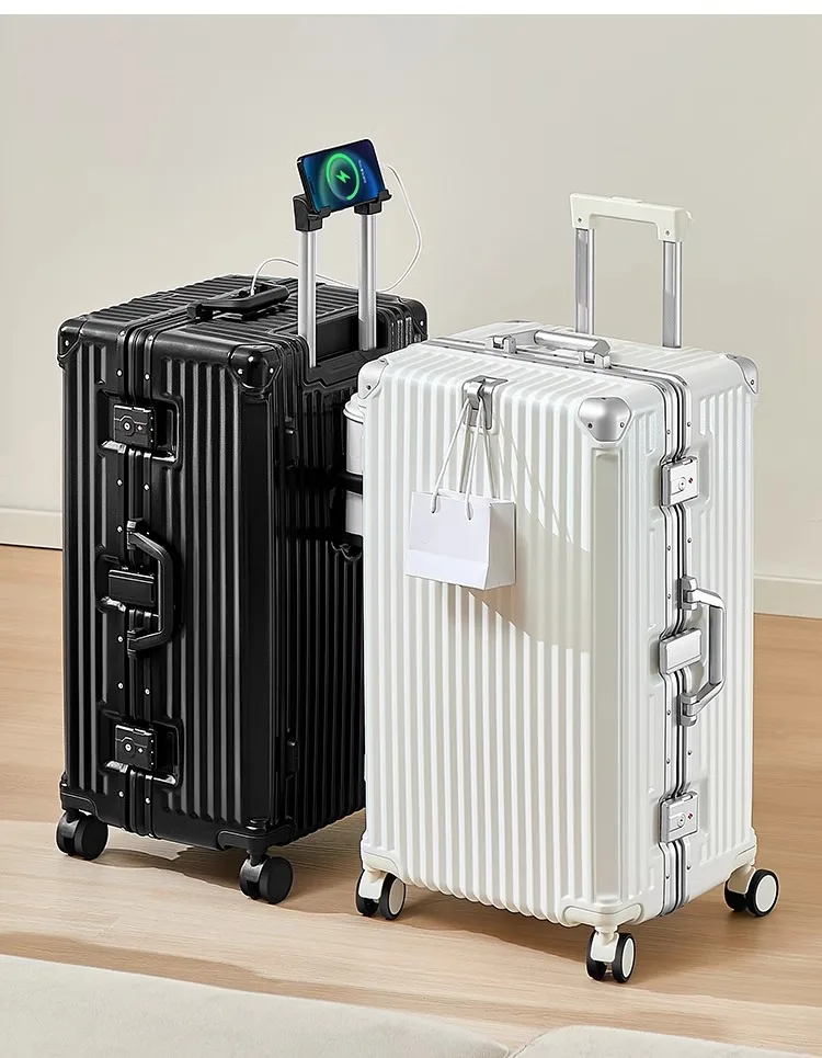 valise de grande capacité, 28/30/32 pouces, bain respirant, cadre épais durable, valise trolley
