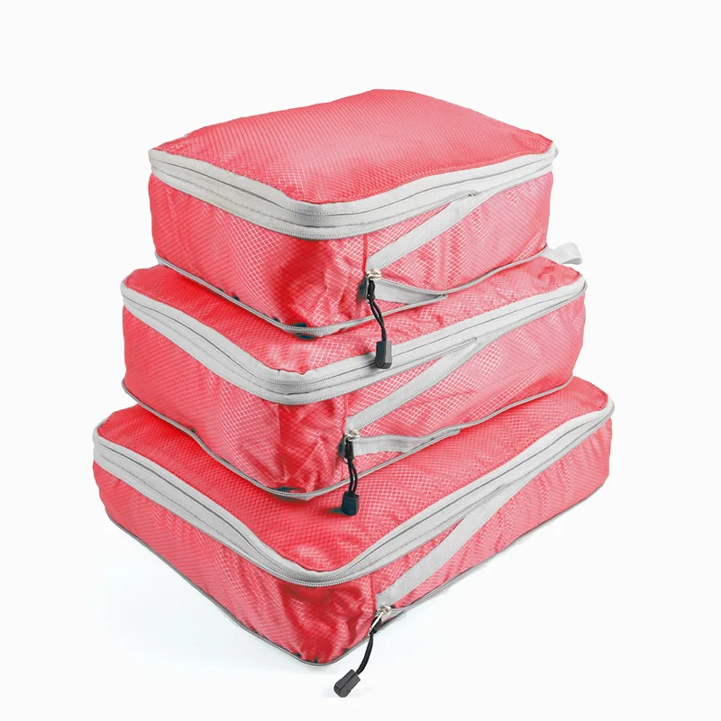 sac fourre tout portable en nylon cubique, emballage compressible de voyage, sac de rangement, valise pliable et étanche, gestionnaire de bagages