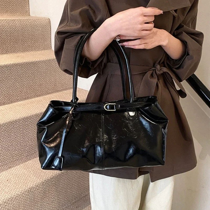 sac à main vintage pour femmes, grande capacité, sac de transport sous les bras, mode femme décontracté, fourre tout à bandoulière unique, nouvelle collection 2025