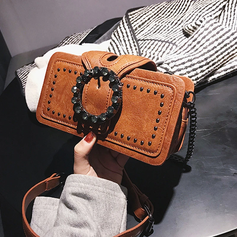 sacs à main de luxe pour femmes sacs à bandoulière diamants de luxe sac carré vintage fourre tout décontracté marque sac à main en cuir pu dames sac