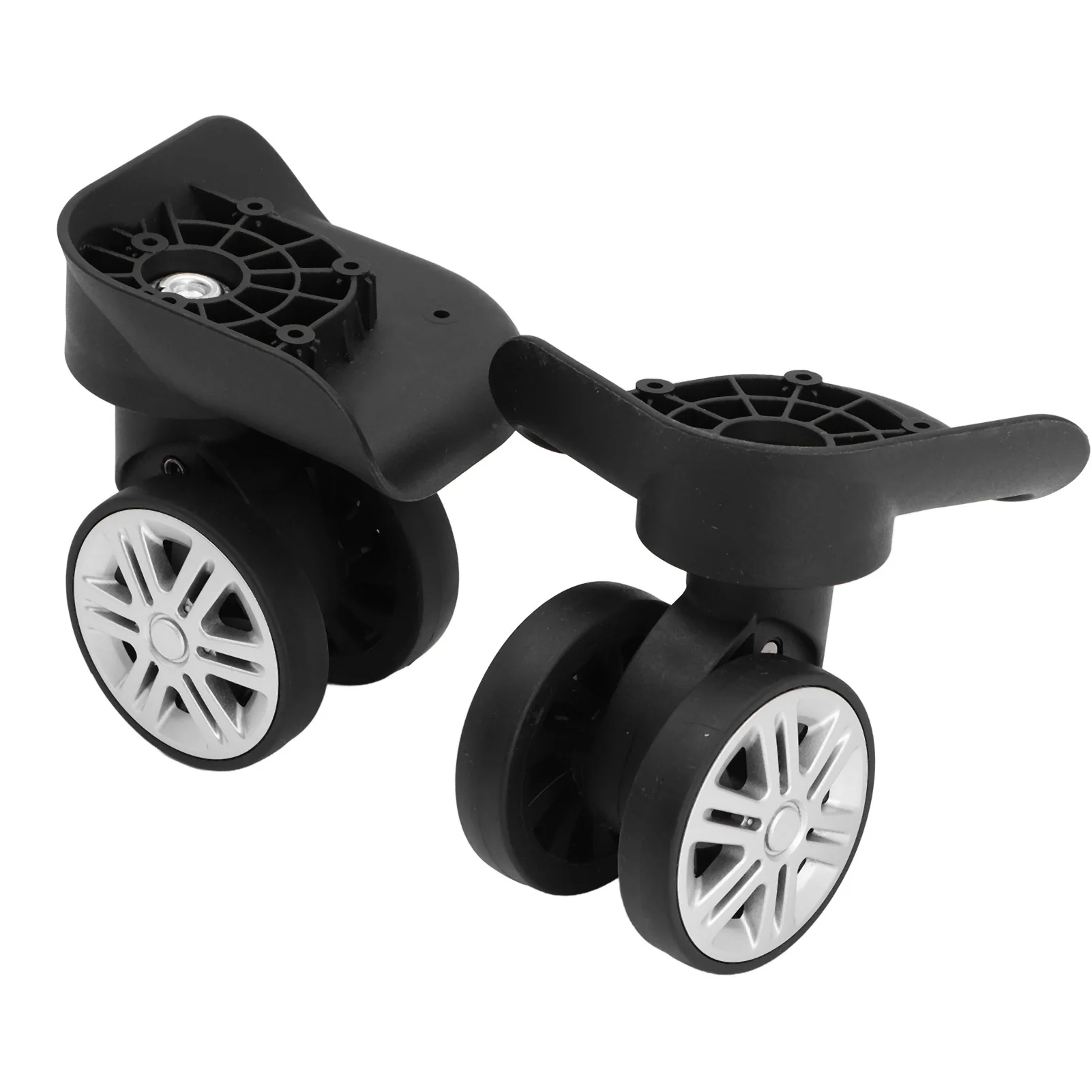 1 paire de roues de valise à bagages, roulettes de coffre, pièce de rechange de remplacement pour valise à bagages, chariot de valise de voyage