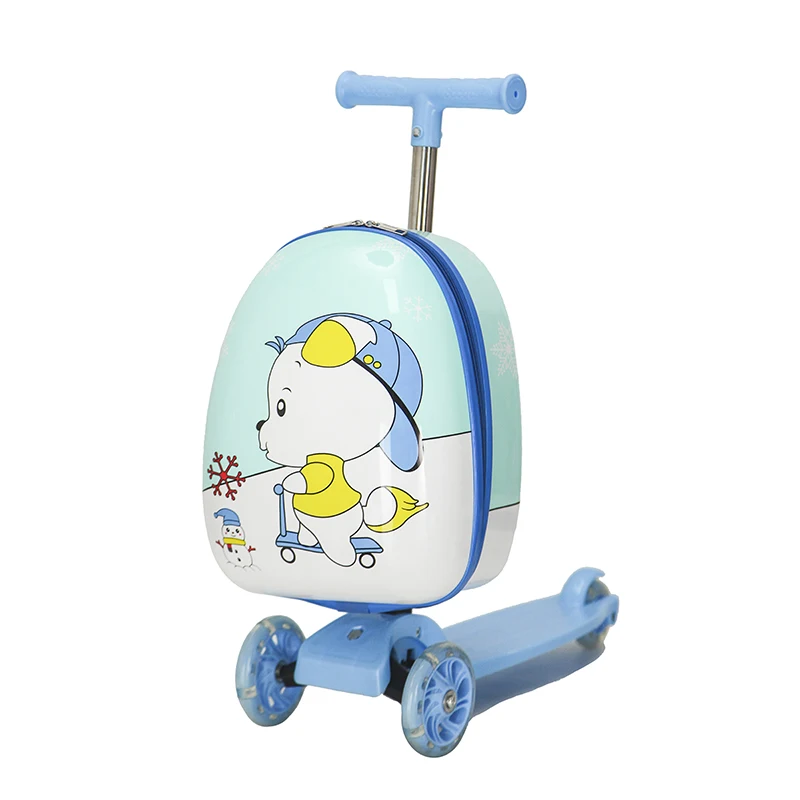 valise trottinette pour enfants avec dessin animé mignon valise sur roues sac chariot paresseux enfants cabine voyage bagage à roulettes sac de skateboard cadeau