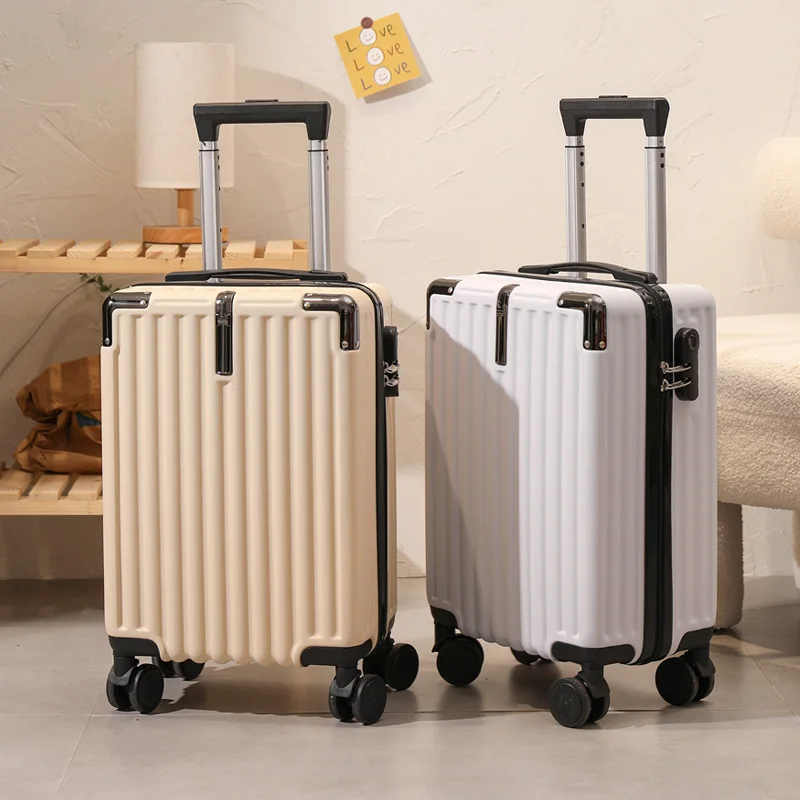 valise d'étudiant de 18 pouces, sac de voyage pour femmes, valise à roulettes pour la rentrée scolaire, voyage d'embarquement à main