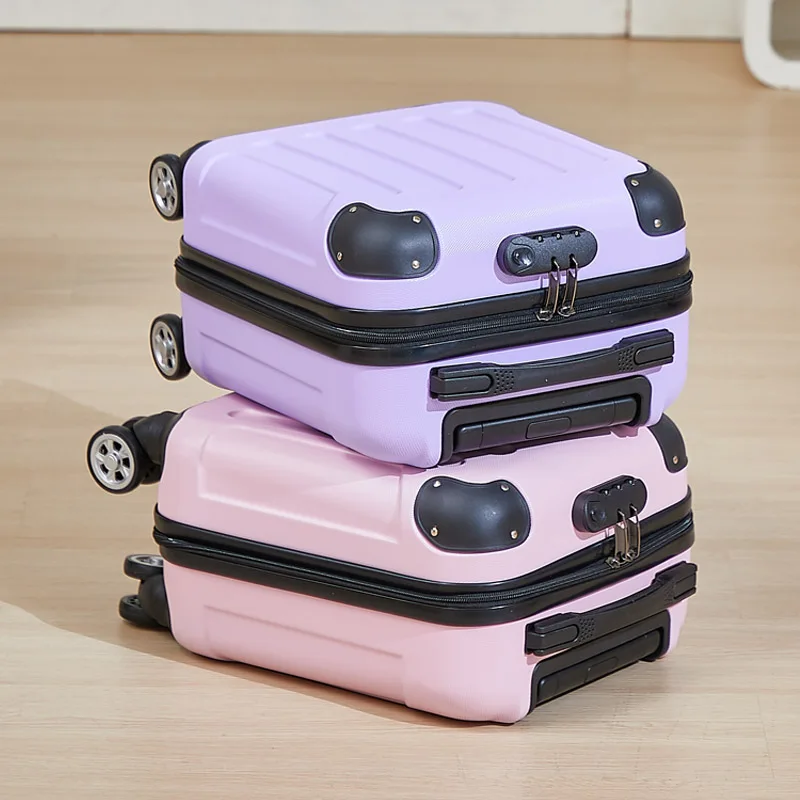 bagage à main à la mode valise de cabine de 14 pouces parfaite pour les courts voyages comprend un porte gobelet et un support pour téléphone multi dire