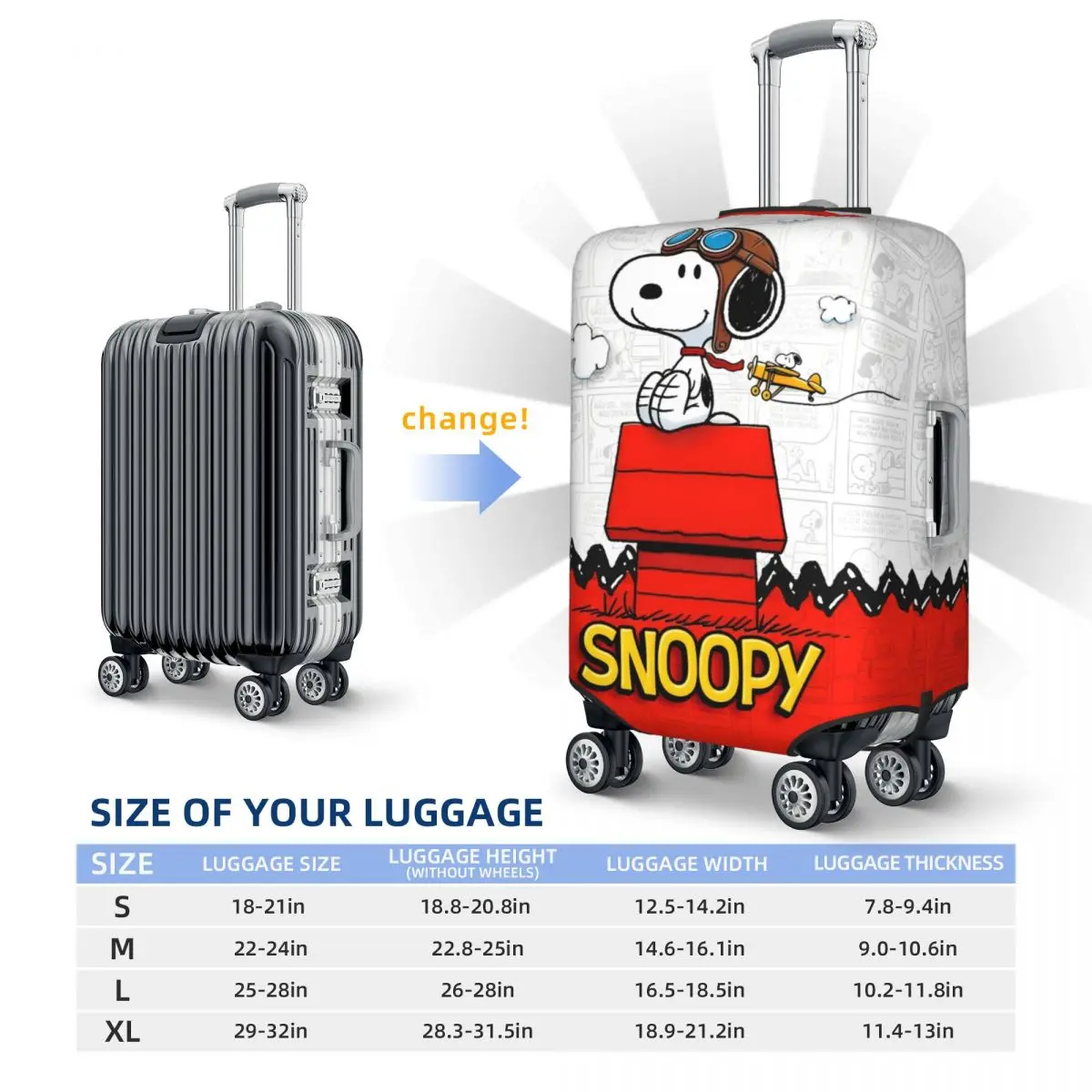 housse de valise personnalisée pour chien, fournitures de bagages utiles pour vacances, protection professionnelle