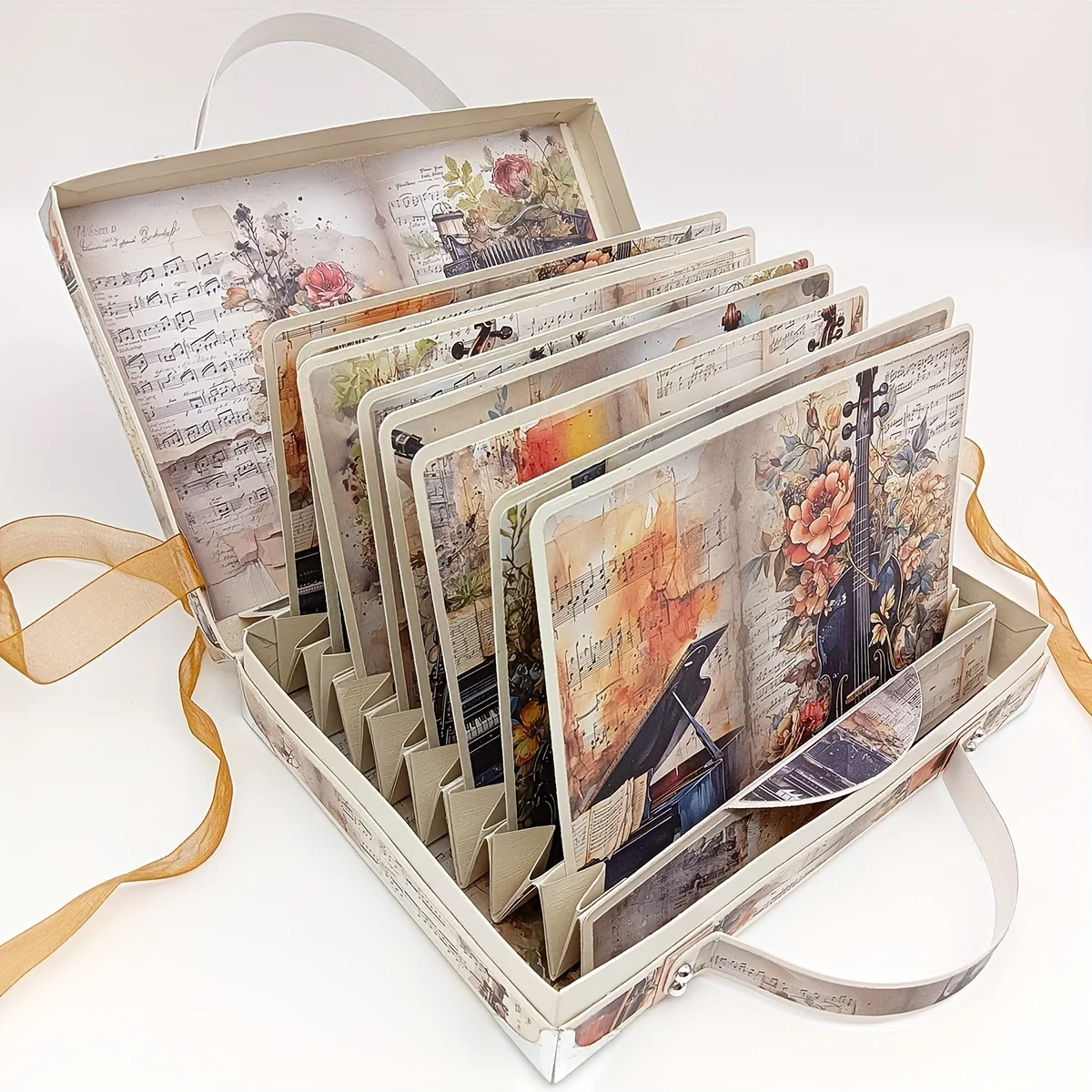 1 ensemble d'album de valise fait à la main, découpe en métal découpée pour l'artisanat du papier, albums de bricolage, cadeau/scrapbooking journal planificateur livre d'aventure