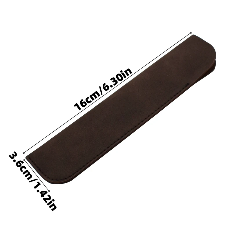 porte crayon souple pour un stylo, trousse à crayons en cuir pu, matériel d'écriture, sac de rangement de papeterie, fournitures scolaires et de bureau, cadeau