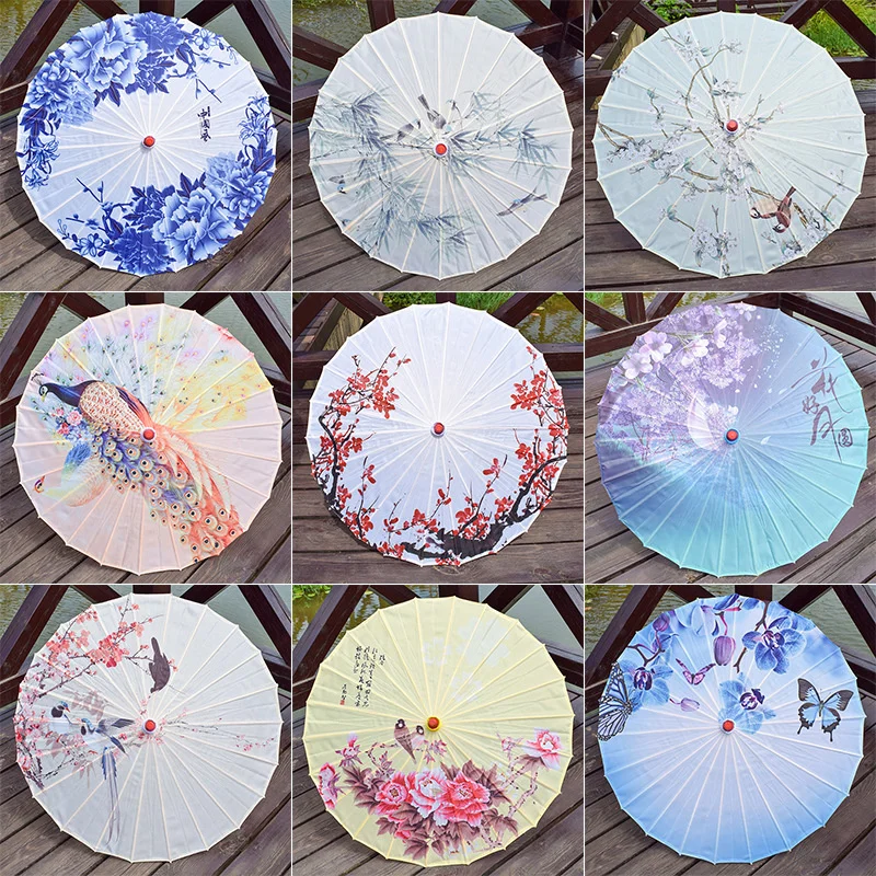 Parapluies en papier huilé, costume de prairie, Hanfu injgrill, parasol de plafond, ombrage décoratif, 70cm
