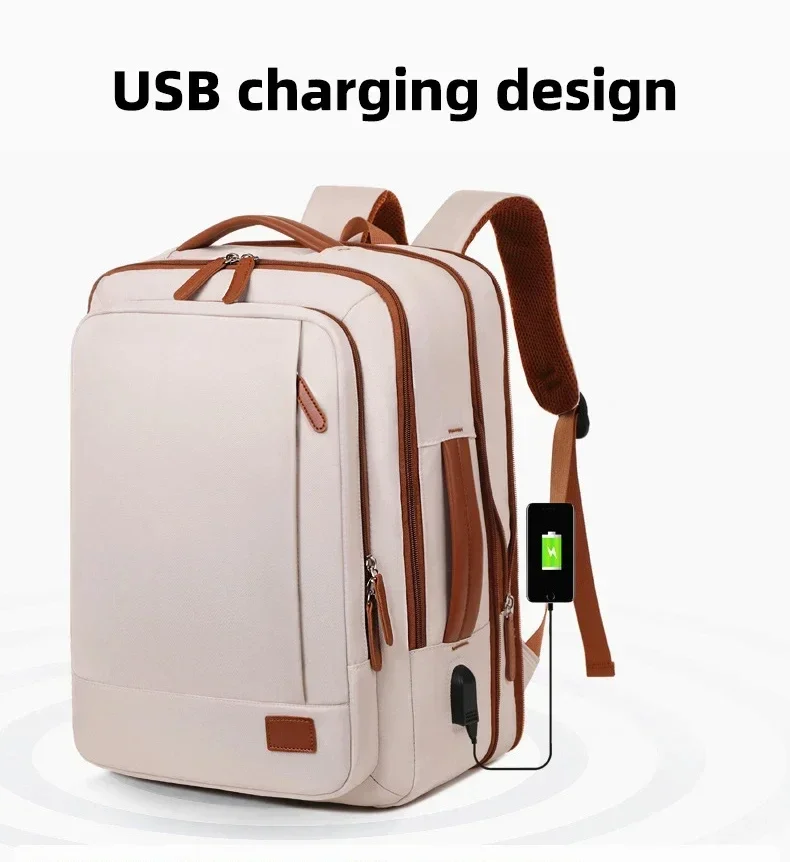 sac à dos de voyage 42x31x12cm cabine avion étanche extensible week-end ordinateur portable avec port usb ryanair bagage à main femmes hommes sac à dos
