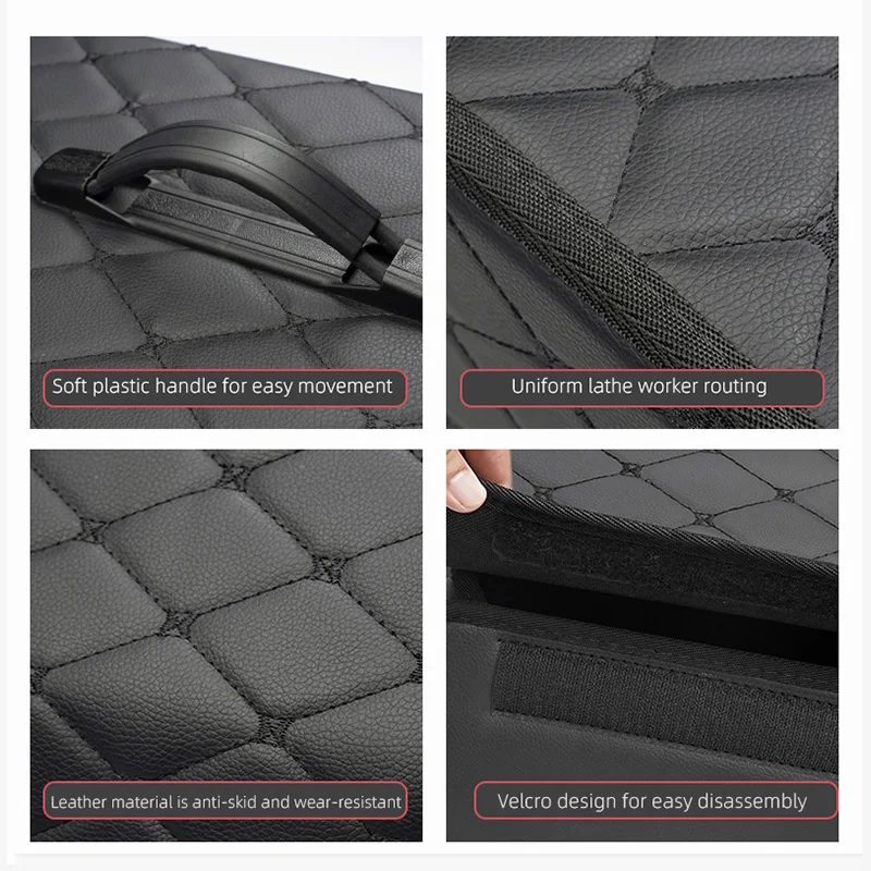 valise en cuir coffre de voiture boîte de rangement pliable bac de rangement pour jeep grand cherokee wrangler jk gladiator boussole renegade