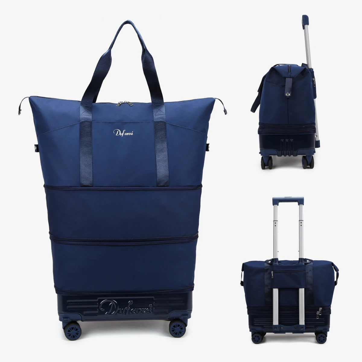 sac à bagages à poulie, sac de voyage à roue universel, valise pliable, sac à roulettes léger, sac à dos tiré à la main de grande capacité, pour sortir à l'étranger à la maison