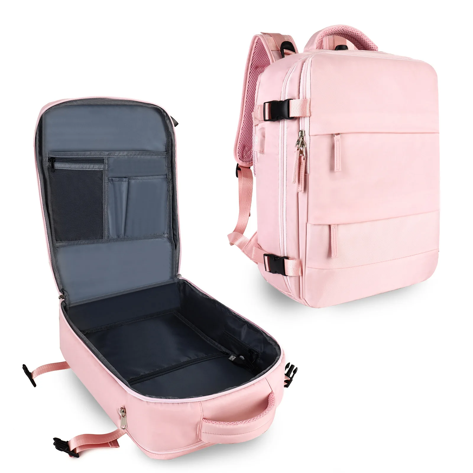 sac à dos de voyage cabine avion grande capacité étanche cloison humide et sèche valise sac à dos pour ordinateur portable pour les femmes avec usb
