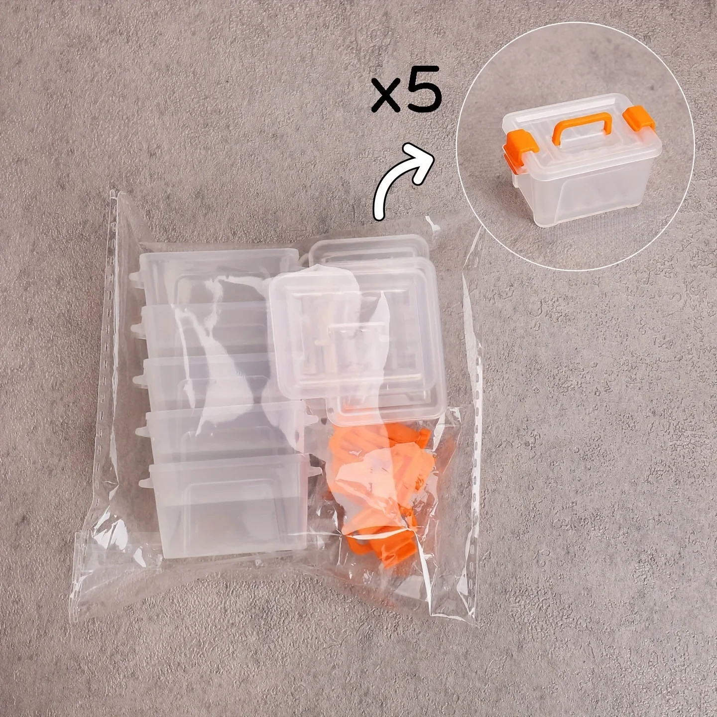 [style mini valise] mini boîtes de rangement de style valise | Étuis de rangement transparents pour petits articles, accessoires de bricolage pour scène miniature