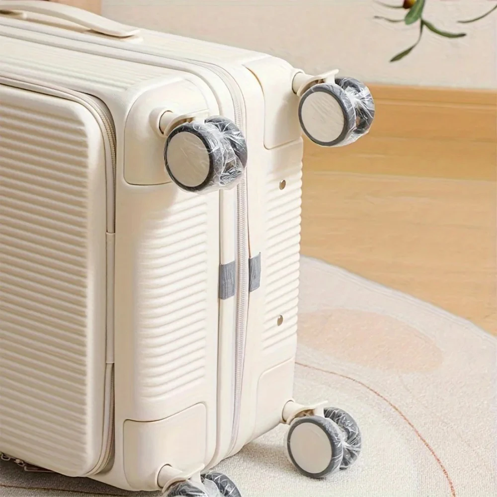 50/100 pièces housses de roue à bagages roue de protection de valise anti poussière, accessoires de voyage jetables pour valises à roulettes