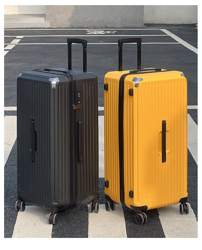 porte gobelet de grande capacité pour femmes et filles, valise à bagages, chargement usb, bagage à main d'embarquement, voyage, 20 ", 24", 2024 ", nouveau, 26/28