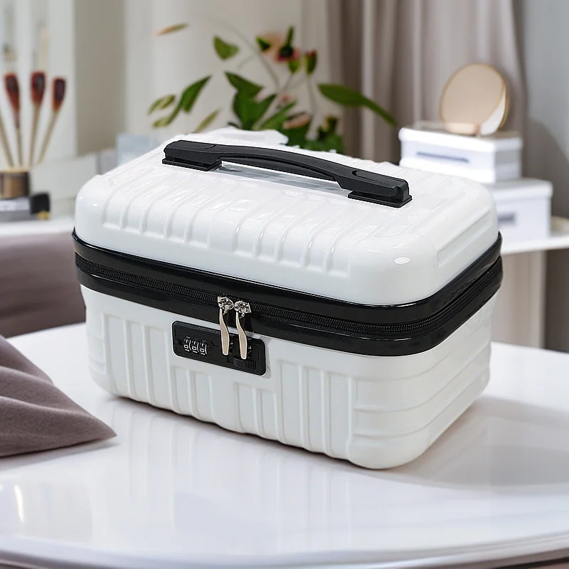 valise portable de 16 pouces, trousse de maquillage pour femmes, petite boîte de mot de passe pour court voyage, trousse de toilette légère, mini trousse de maquillage