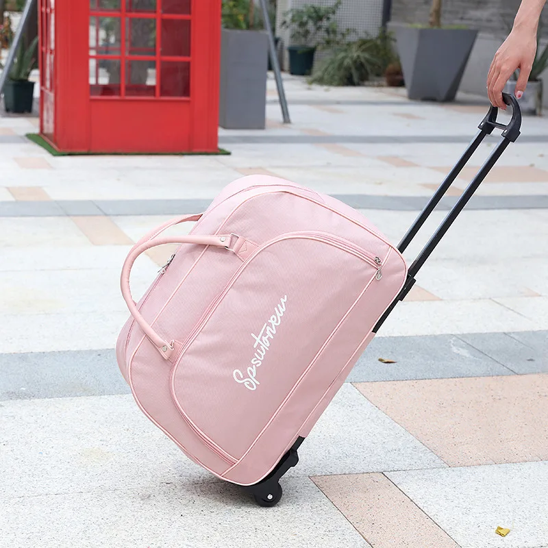valise de voyage sac à roulettes sacs à bagages de grande capacité pliable cabine de sport femmes hommes bagag