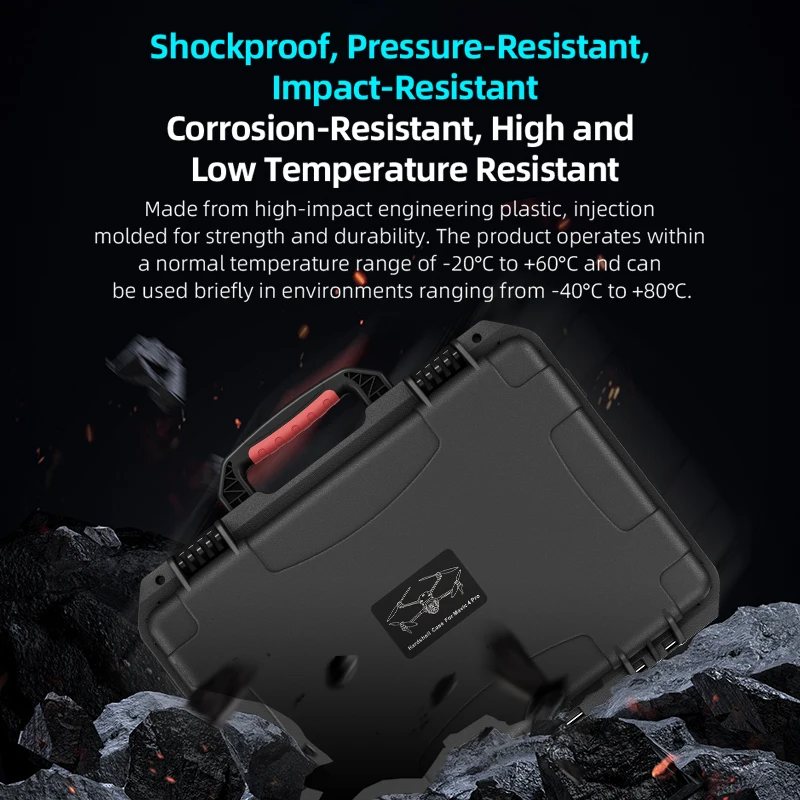 Étui de transport pour drone dji mavic 4 pro, mallette de rangement de voyage de grande capacité, valise rigide et portable pour dji rc 2/ rc pro/ rc pro 2