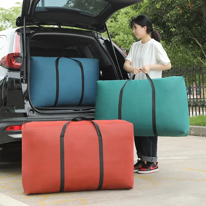 sacs à bagages mobiles imperméables extra larges, sac de courses pour linge, cubes en tissu non tissé 80x48x25cm, outil d'emballage de stockage à domicile