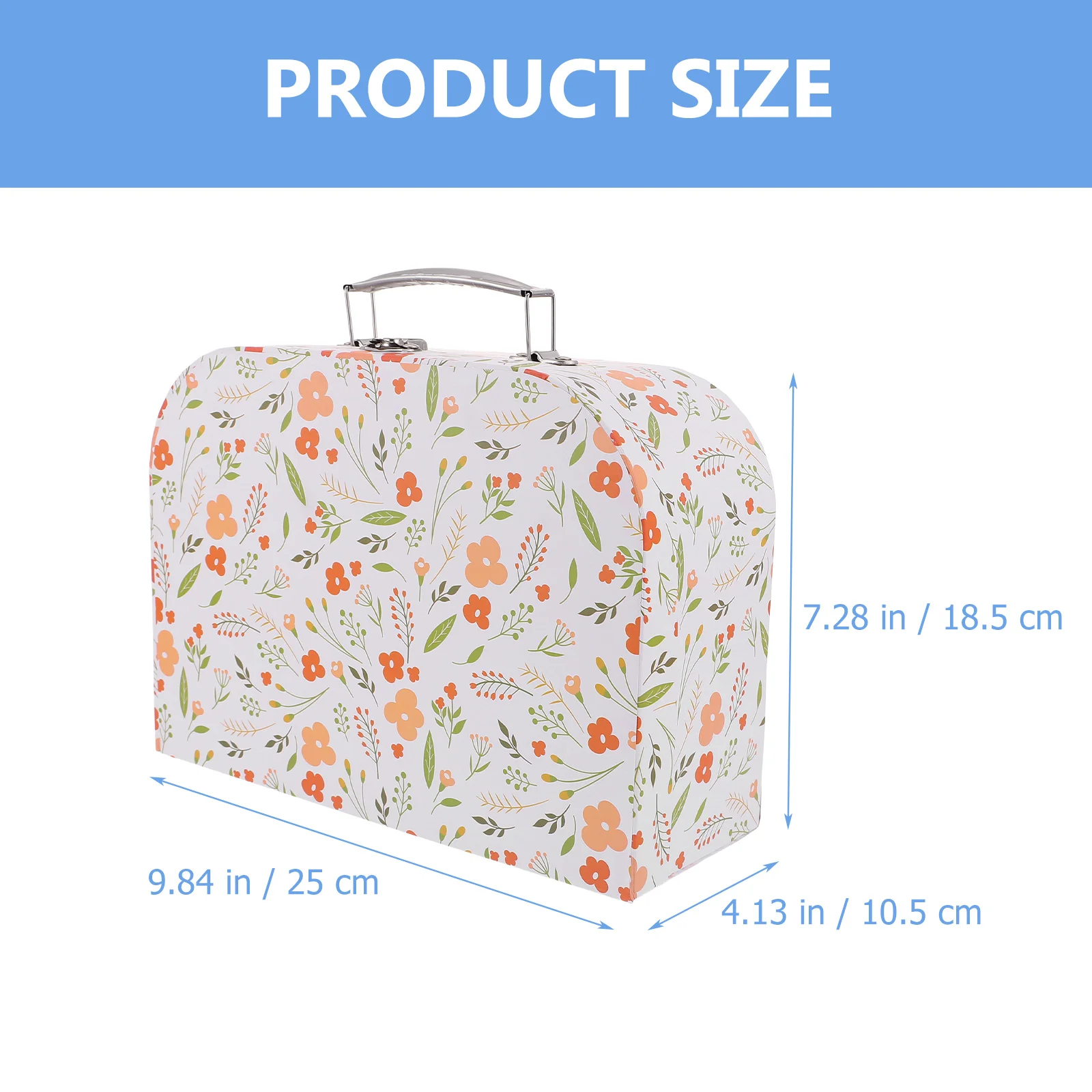 valise de rangement portable pour enfants, boîte de papeterie cadeau, porte jouets pliable, conteneur de fichiers portatif, léger, divers articles