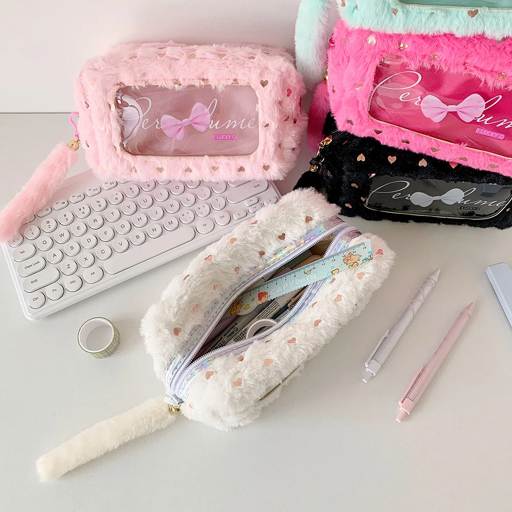 pochette souple, sac de maquillage, étui à cosmétiques pour l'école et le bureau, portefeuille pour femmes, sac d'argent, porte monnaie, organisateur de rangement