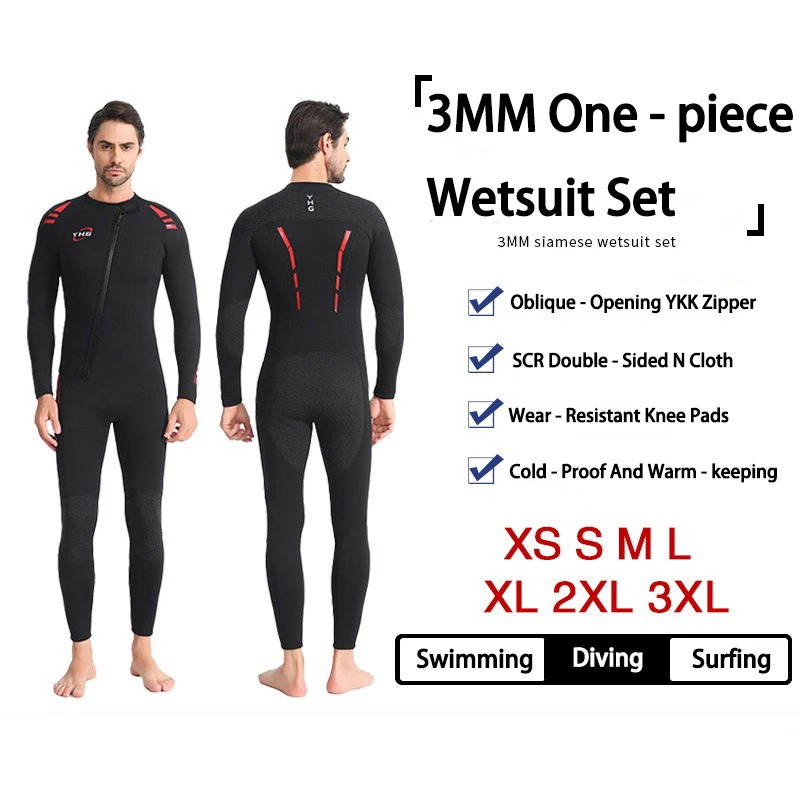 combinaison complète de 3 mm : idéale pour la plongée, le surf, la pêche, les missions de sauvetage et toutes les aventures aquatiques – chaleur scr de 3 mm, durable