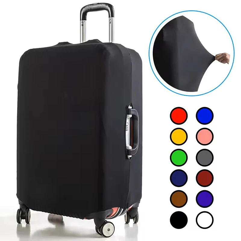housse de protection pour valise de voyage à la mode, housse de protection pour bagages, couleur unie, adaptée aux valises de 18 à 32 pouces.-zmt