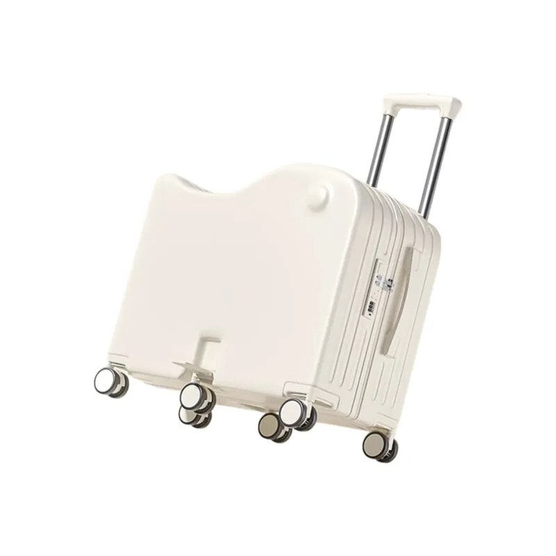 valise à monter pour enfants 22/24 pouces abs + pc roues silencieuses 80kg charge porte-gobelet bagage de voyage