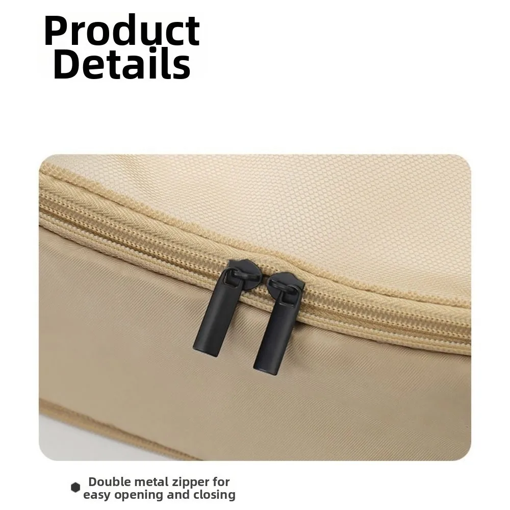 ensemble de sacs de rangement de voyage portables, valise à compression pliable, pochette transparente, organisateur d'emballage polyvalent 4/6 pièces