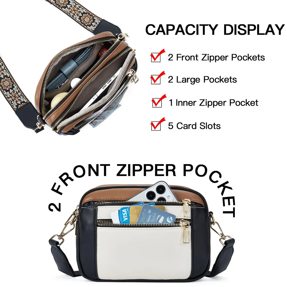 sacs à bandoulière pour femmes élégants avec sangle réglable sacs de luxe sac à main de créateurs élégant sac à bandoulière à large sangle