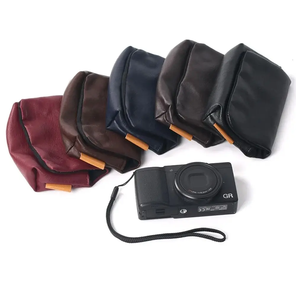 Étui souple en cuir pu pour appareil photo, léger et confortable, sac de rangement pour appareil photo, résistant aux chocs, compact, équipement de photographie