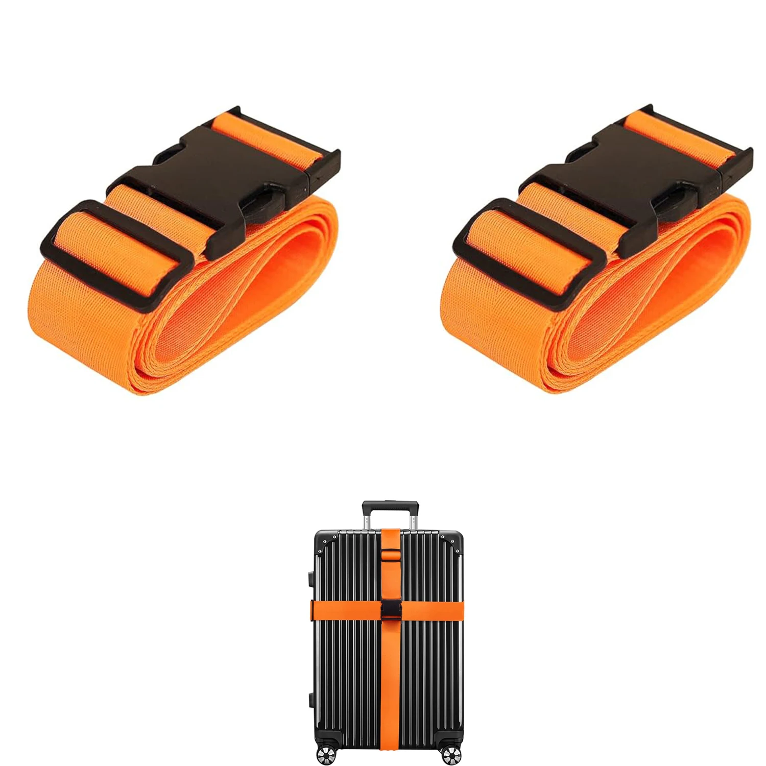 Sangle de bagage pour valises, 1 pièce, ceinture d'emballage approuvée par TSA, ceintures de voyage facilement identifiées, accessoires de sac