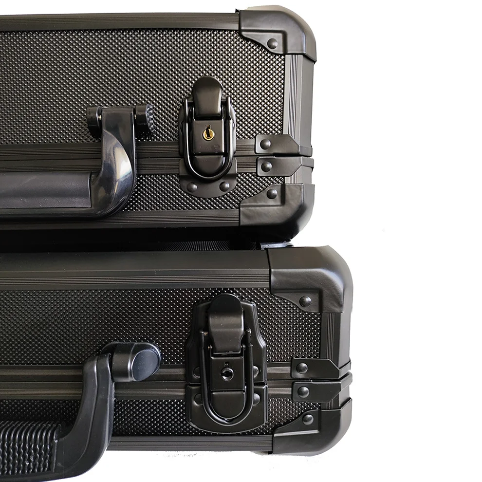 valise de rangement avec cadre en alliage d'aluminium, boîte de rangement avec éponge pour accessoires de caméra, microphone, centre commercial, outils de importateur rc
